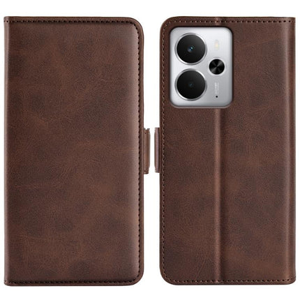 Dual-side Magnetic Buckle Horizontal Flip Leather Phone Case, For Realme C85 Pro 4G, For Realme 15T, For Realme C71 4G, For Realme 14 5G