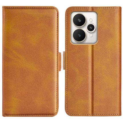 Dual-side Magnetic Buckle Horizontal Flip Leather Phone Case, For Realme 11X, For Realme C65 4G, For Realme C85 5G / 15x 5G, For Realme 15 5G / 15 Pro 5G