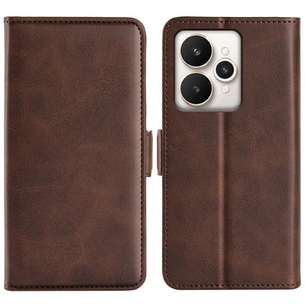 Dual-side Magnetic Buckle Horizontal Flip Leather Phone Case, For Realme 11X, For Realme C65 4G, For Realme C85 5G / 15x 5G, For Realme 15 5G / 15 Pro 5G