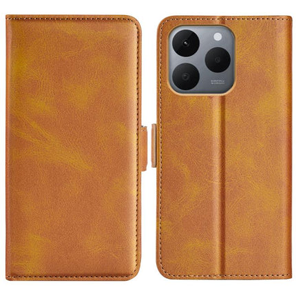 Dual-side Magnetic Buckle Horizontal Flip Leather Phone Case, For Realme C85 Pro 4G, For Realme 15T, For Realme C71 4G, For Realme 14 5G