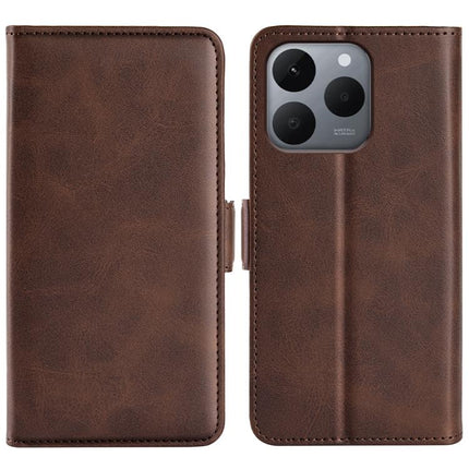 Dual-side Magnetic Buckle Horizontal Flip Leather Phone Case, For Realme C85 Pro 4G, For Realme 15T, For Realme C71 4G, For Realme 14 5G