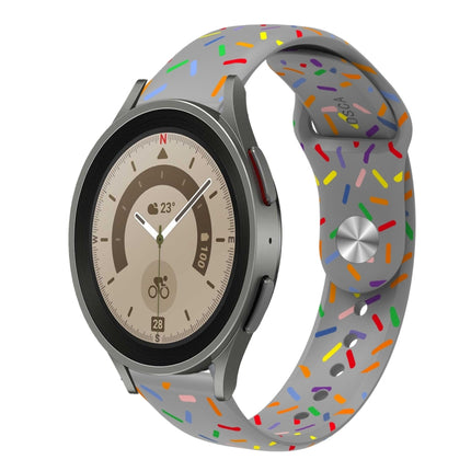 Sports Rainbow Dots Silicone Buckle Watch Band, For Samsung Galaxy watch Active 40mm, For Samsung Galaxy Watch 42mm, For Samsung Gear S2 Classic, For Samsung Galaxy Watch 5 40 / 44mm