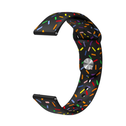 Sports Rainbow Dots Silicone Buckle Watch Band, For Samsung Galaxy watch Active 40mm, For Samsung Galaxy Watch 42mm, For Samsung Gear S2 Classic, For Samsung Galaxy Watch 5 40 / 44mm