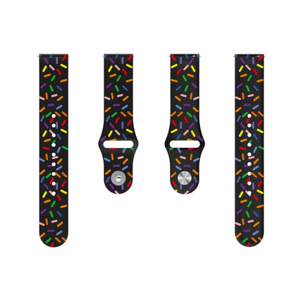 Sports Rainbow Dots Silicone Buckle Watch Band, For Samsung Galaxy watch Active 40mm, For Samsung Galaxy Watch 42mm, For Samsung Gear S2 Classic, For Samsung Galaxy Watch 5 40 / 44mm