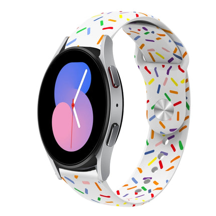 Sports Rainbow Dots Silicone Buckle Watch Band, For Samsung Galaxy watch Active 40mm, For Samsung Galaxy Watch 42mm, For Samsung Gear S2 Classic, For Samsung Galaxy Watch 5 40 / 44mm