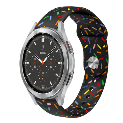 Sports Rainbow Dots Silicone Buckle Watch Band, For Samsung Galaxy watch Active 40mm, For Samsung Galaxy Watch 42mm, For Samsung Gear S2 Classic, For Samsung Galaxy Watch 5 40 / 44mm