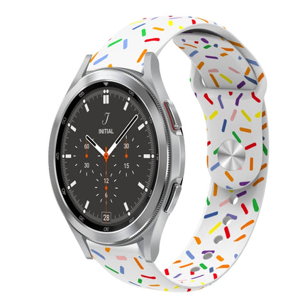 Sports Rainbow Dots Silicone Buckle Watch Band, For Samsung Galaxy watch Active 40mm, For Samsung Galaxy Watch 42mm, For Samsung Gear S2 Classic, For Samsung Galaxy Watch 5 40 / 44mm