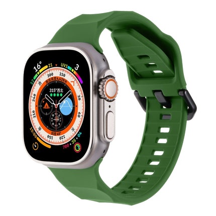 Ripple Silicone Sports Watch Band, For Apple Watch 8 45mm