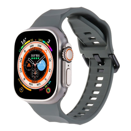 Ripple Silicone Sports Watch Band, For Apple Watch SE 2022 44mm
