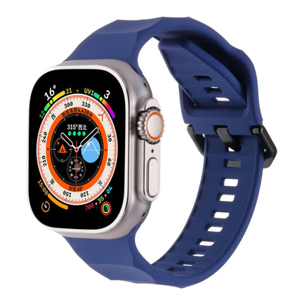 Ripple Silicone Sports Watch Band, For Apple Watch SE 2022 44mm
