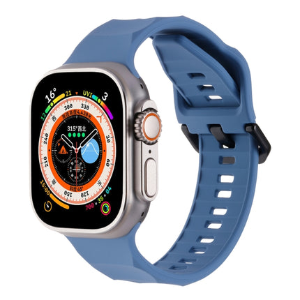 Ripple Silicone Sports Watch Band, For Apple Watch 5 44mm