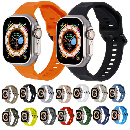 Ripple Silicone Sports Watch Band, For Apple Watch 8 45mm