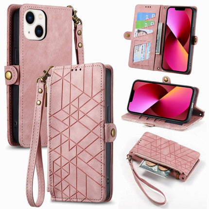 Funda de cuero con hebilla lateral y cierre geométrico para iPhone XS Max, iPhone 7 Plus/8 Plus, iPhone 6 Plus/6s Plus, iPhone 6/6s