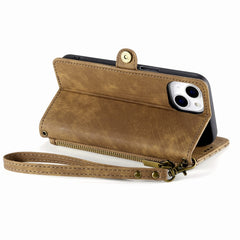 Geometric Zipper Wallet Side Buckle Leather Phone Case, For iPhone 7 Plus / 8 Plus, For iPhone 7 / 8 / SE 2022, For iPhone X / XS, For iPhone 6 Plus / 6s Plus, For iPhone 6 / 6s