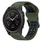 For Garmin Fenix 7 Pro 47mm / Army Green+Black