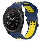 For Garmin Fenix 7 Pro 47mm / Blue+Yellow