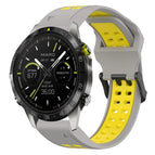 For Garmin MARQ Athlete (Gen 2) / Grey+Yellow