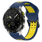 For Garmin MARQ Athlete (Gen 2) / Blue+Yellow
