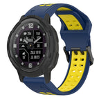 For Garmin Instinct Crossover Solar / Blue+Yellow