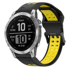 For Garmin Fenix 7 / Black+Yellow