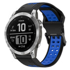 For Garmin Fenix 7 / Black+Blue