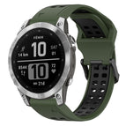 For Garmin Fenix 7 / Army Green+Black