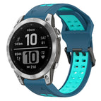 For Garmin Fenix 7 / Blue+Teal