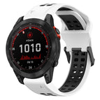 For Garmin Fenix 7 Solar / White+Black