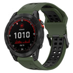 For Garmin Fenix 7 Solar / Army Green+Black