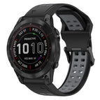 For Garmin Fenix 7 Sapphire Solar / Black+Grey