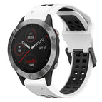 For Garmin Fenix 6 / White+Black