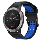 For Garmin Fenix 6 / Black+Blue