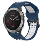 For Garmin Fenix 6 / Blue+White
