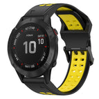 For Garmin Fenix 6 Pro / Black+Yellow