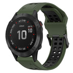 For Garmin Fenix 6 Pro / Army Green+Black