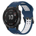 For Garmin Fenix 6 Pro / Blue+White
