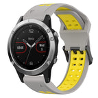 For Garmin Fenix 5 / Grey+Yellow