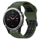For Garmin Fenix 5 / Army Green+Black
