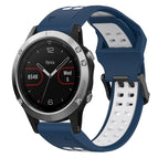 For Garmin Fenix 5 / Blue+White