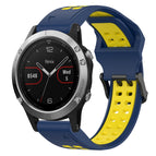 For Garmin Fenix 5 / Blue+Yellow