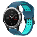 For Garmin Fenix 5 / Blue+Teal