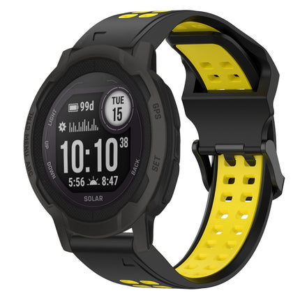 Two Color Reverse Buckle 22mm Silicone Watch Band, For Garmin Instinct 2, For Garmin Epix Pro 47mm
