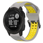 For Garmin Instinct / Grey+Yellow