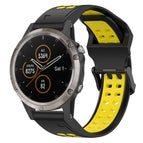 For Garmin Fenix 5 Plus / Black+Yellow