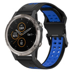 For Garmin Fenix 5 Plus / Black+Blue