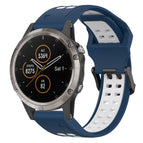 For Garmin Fenix 5 Plus / Blue+White