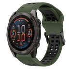 For Garmin Fenix 8 AMOLED 47mm / Army Green+Black