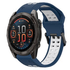 For Garmin Fenix 8 AMOLED 47mm / Blue+White