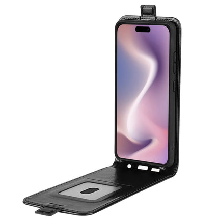 R64 Texture Single Vertical Flip Leather Phone Case, For iPhone 16 Pro, For iPhone 16 Plus, For iPhone 16, For iPhone 15 Pro Max, For iPhone 15 Pro, For iPhone 15 Plus