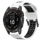 For Garmin Fenix 7X Pro 51mm / White+Black